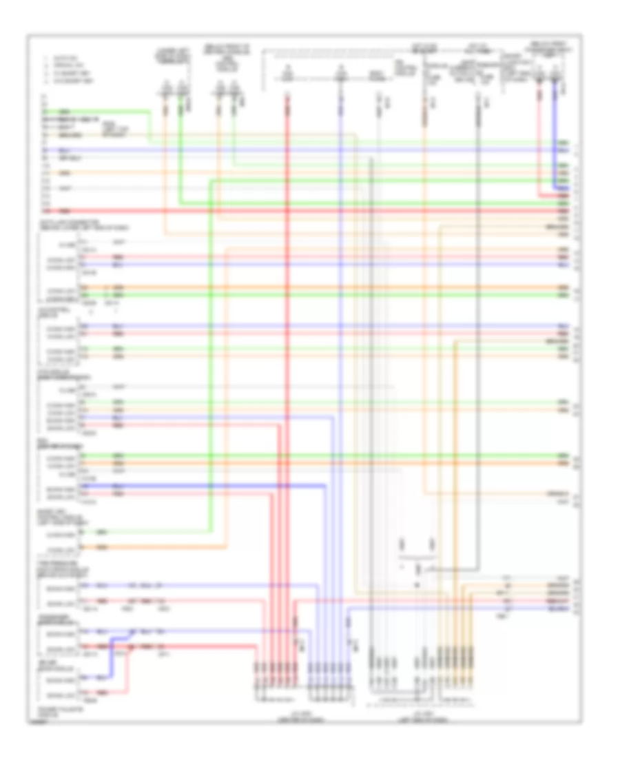 Электросхема линии передачи данных CAN (1 из 3) для Hyundai Santa Fe GLS 2013