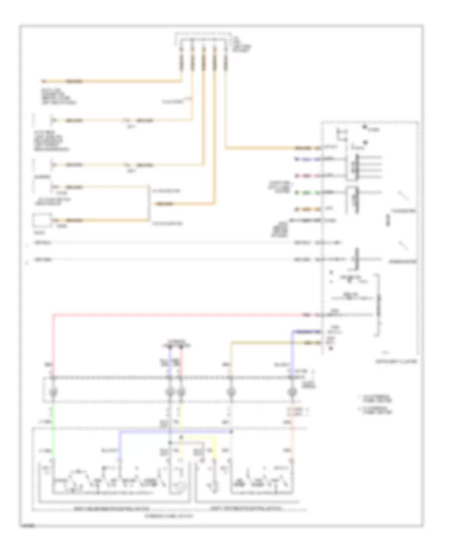 Электросхема системы круизконтроля (2 из 2) для Hyundai Santa Fe GLS 2013