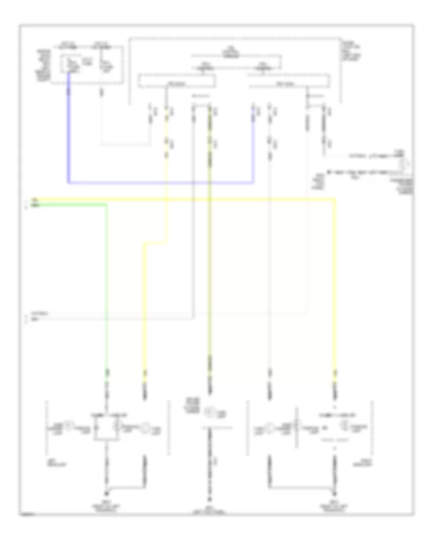 Электросхема внешнего освещения (4 из 4) для Hyundai Santa Fe GLS 2013