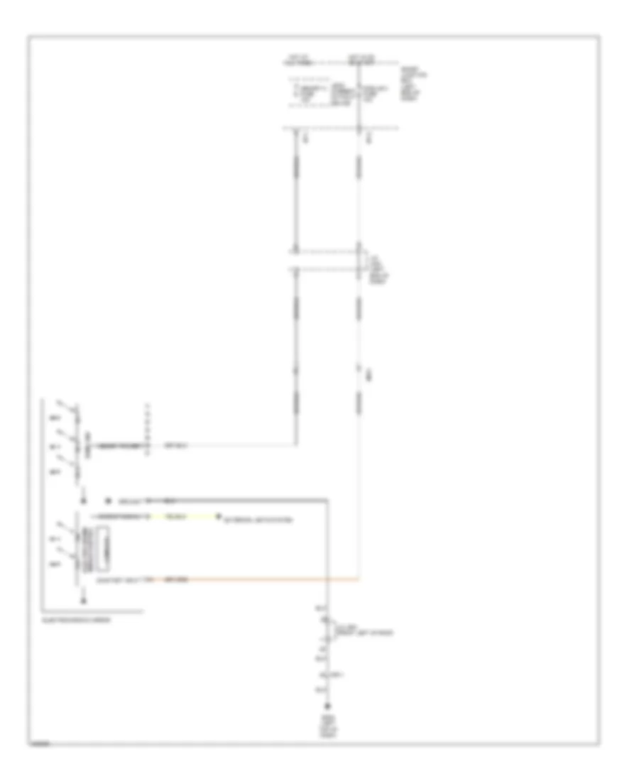 Electrochromic Mirror Wiring Diagram, withHome Link & without Дисплей камеры заднего вида для Hyundai Santa Fe Limited 2013