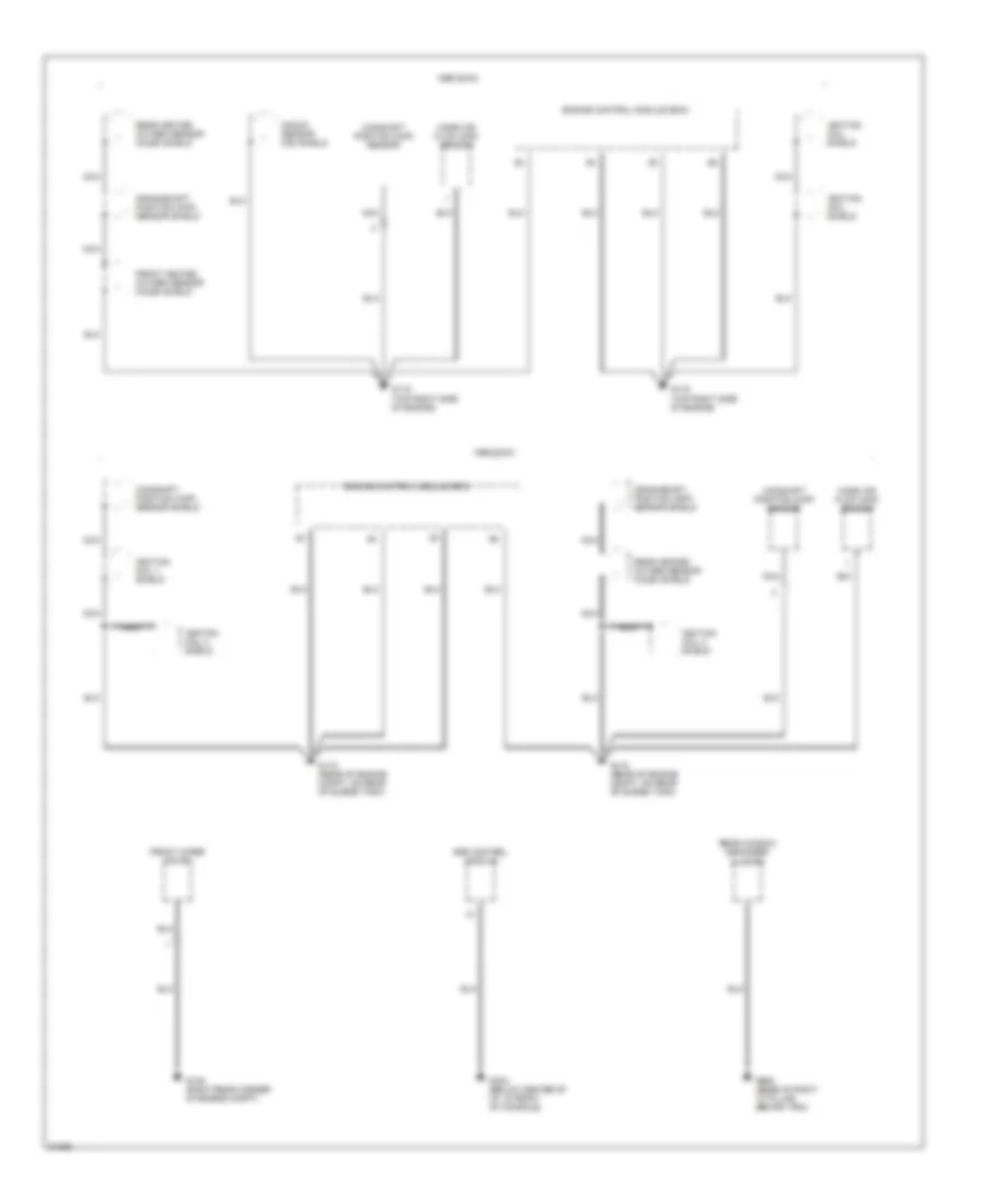 Электросхема подключение массы заземления (2 из 3) для Hyundai Accent GT 1996