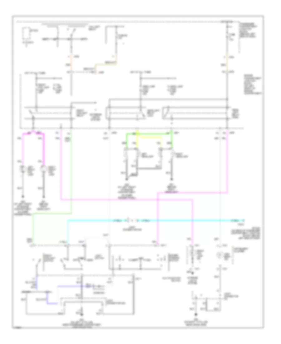 Электросхема фар, без DRL для Hyundai XG350 2003