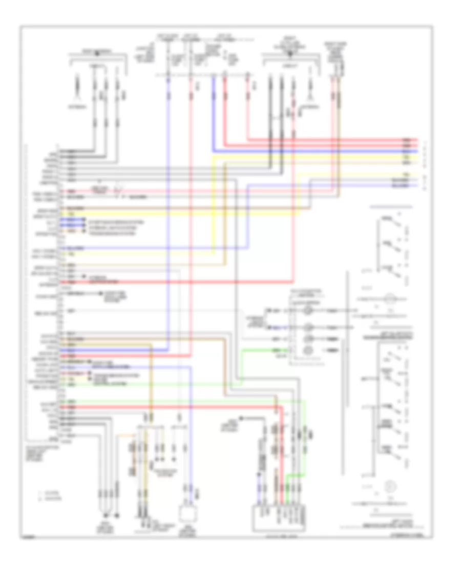 Radio Wiring Diagram, Except Hybrid withNavigation & withУсилитель JBL (1 из 2) для Hyundai Sonata GLS 2013