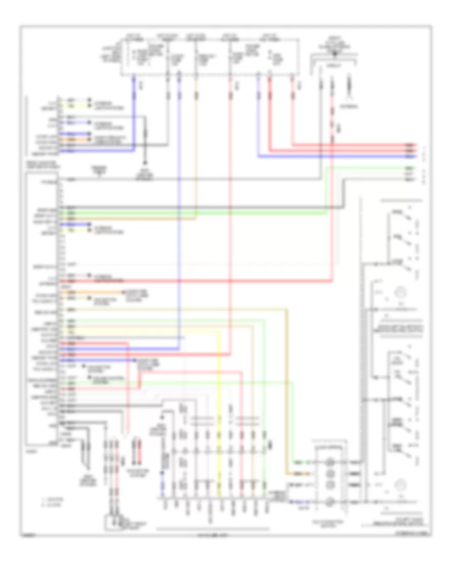 Radio Wiring Diagram, Hybrid without Navigation & withУсилитель JBL (1 из 2) для Hyundai Sonata GLS 2013