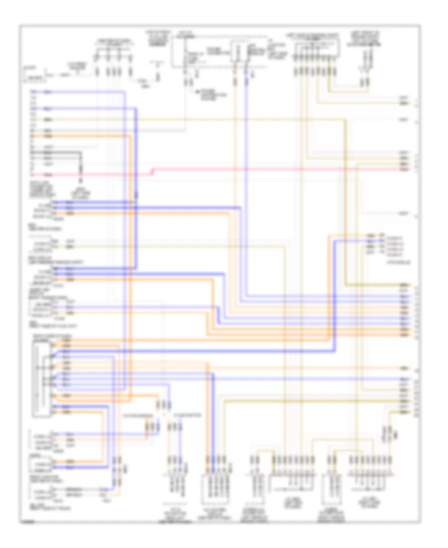 Электросхема линии передачи данных CAN, гибрид (1 из 2) для Hyundai Sonata GLS 2013