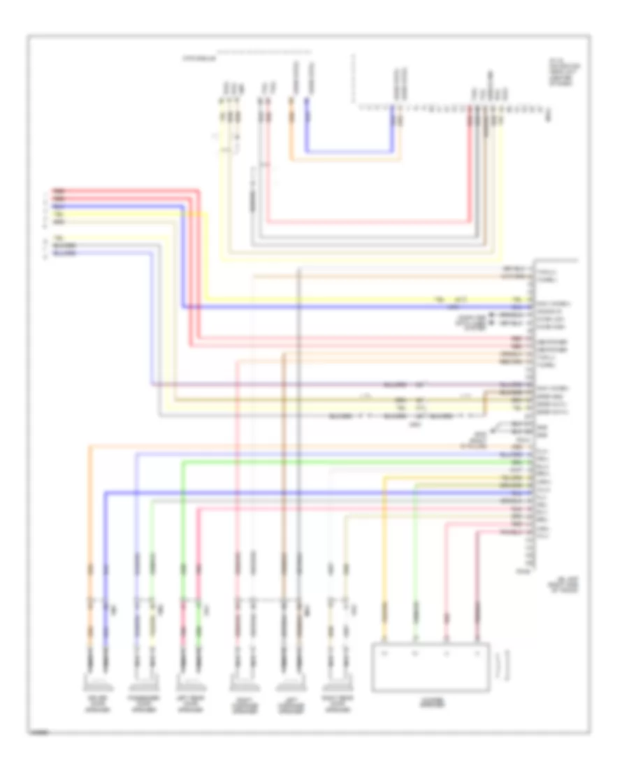 Radio Wiring Diagram, Except Hybrid withNavigation & withУсилитель JBL (2 из 2) для Hyundai Sonata Hybrid Base 2013