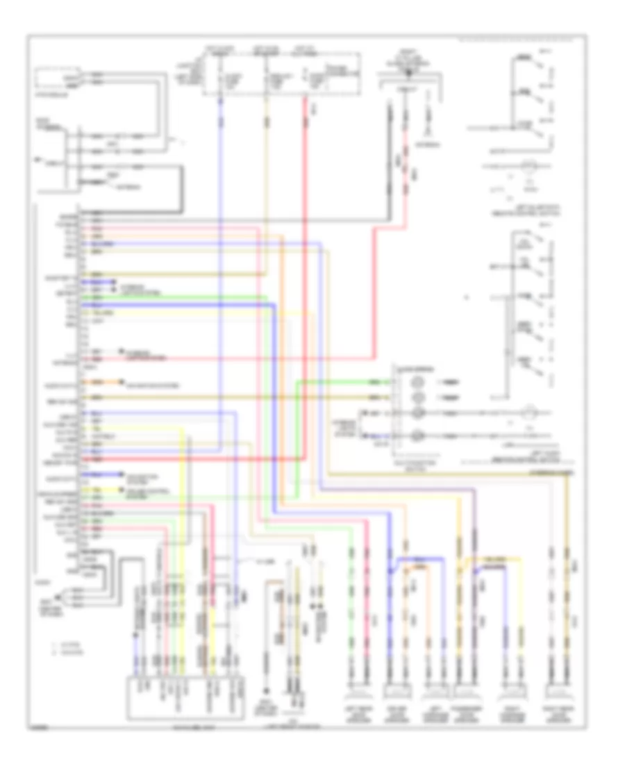Radio Wiring Diagram, Except Hybrid without Navigation without Standard Amplifier & JBL Усилитель для Hyundai Sonata Hybrid Base 2013