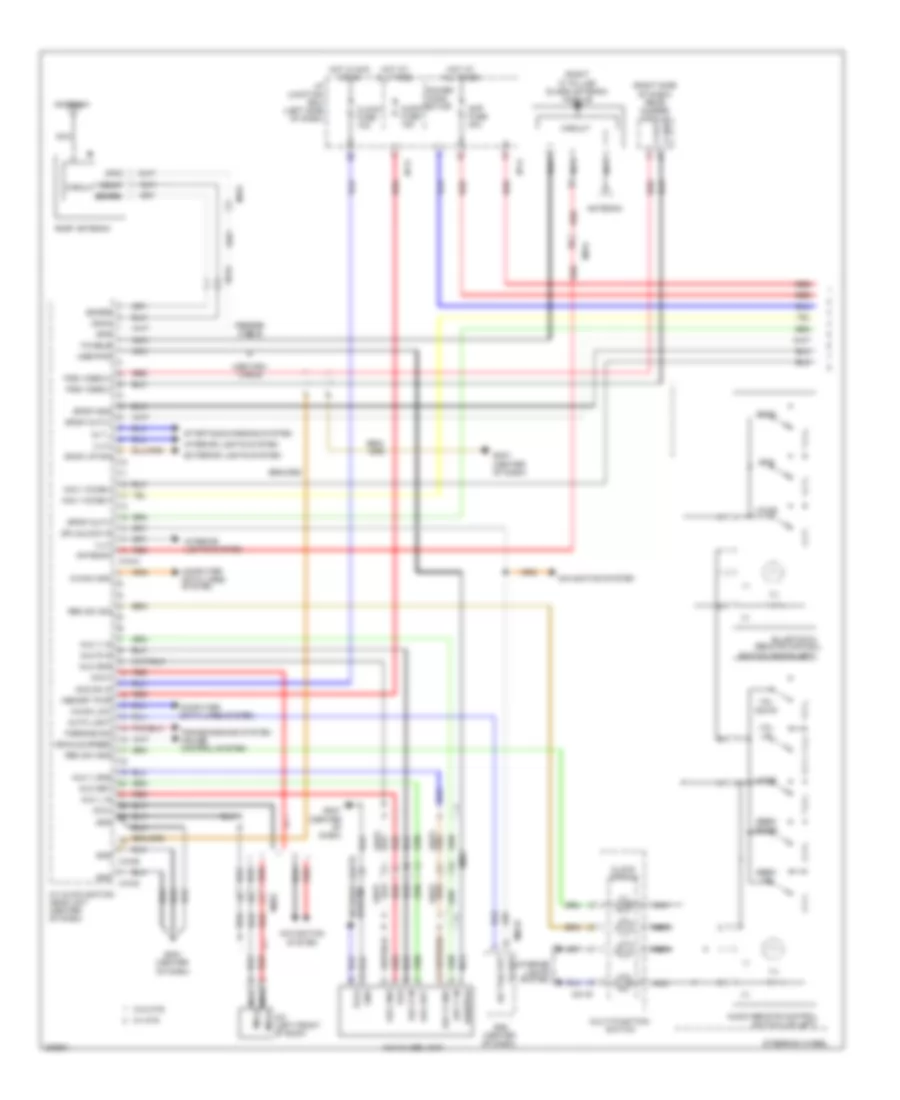 Radio Wiring Diagram, Hybrid withNavigation & withУсилитель JBL (1 из 2) для Hyundai Sonata Hybrid Base 2013