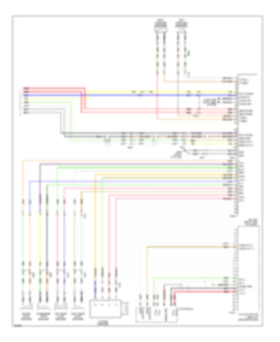 Radio Wiring Diagram, Hybrid withNavigation & withУсилитель JBL (2 из 2) для Hyundai Sonata Hybrid Base 2013