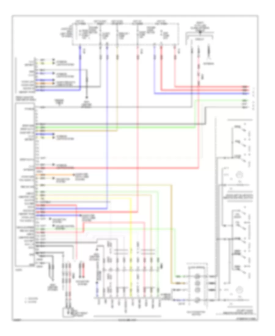 Radio Wiring Diagram, Hybrid without Navigation & withУсилитель JBL (1 из 2) для Hyundai Sonata Hybrid Base 2013