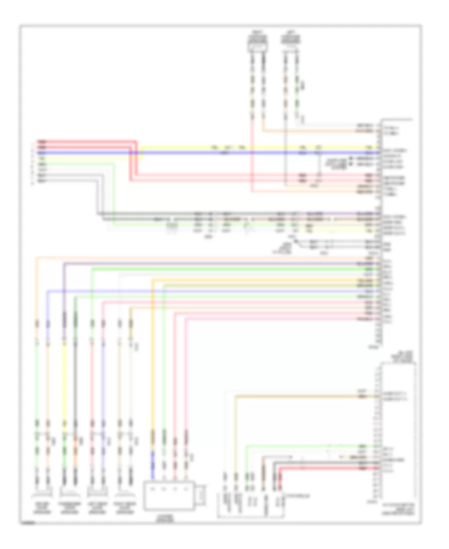 Radio Wiring Diagram, Hybrid withNavigation  withУсилитель JBL (2 из 2) для Hyundai Sonata Limited 2013