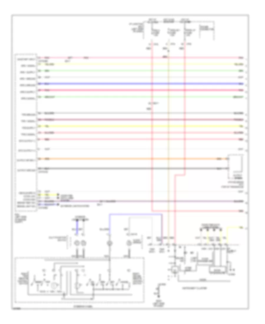 2.0L, Электросхема системы круизконтроля (1 из 2) для Hyundai Sonata Limited 2013