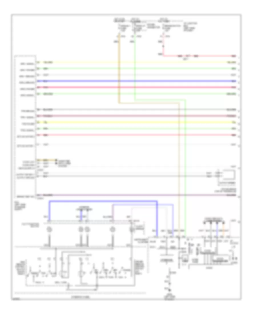 2.4L, Электросхема системы круизконтроля, гибрид (1 из 2) для Hyundai Sonata Limited 2013