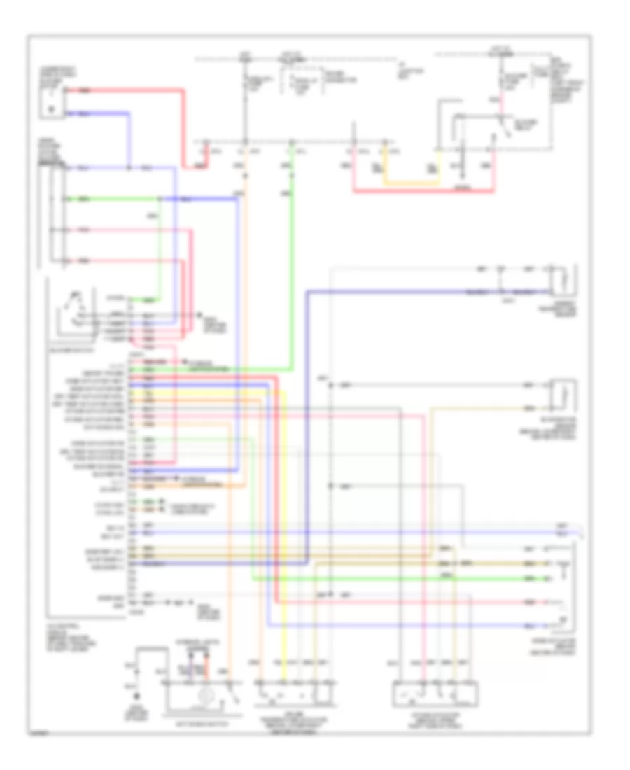 Электросхема кондиционера с ручный управлением (1 из 2) для Hyundai Tucson GL 2013