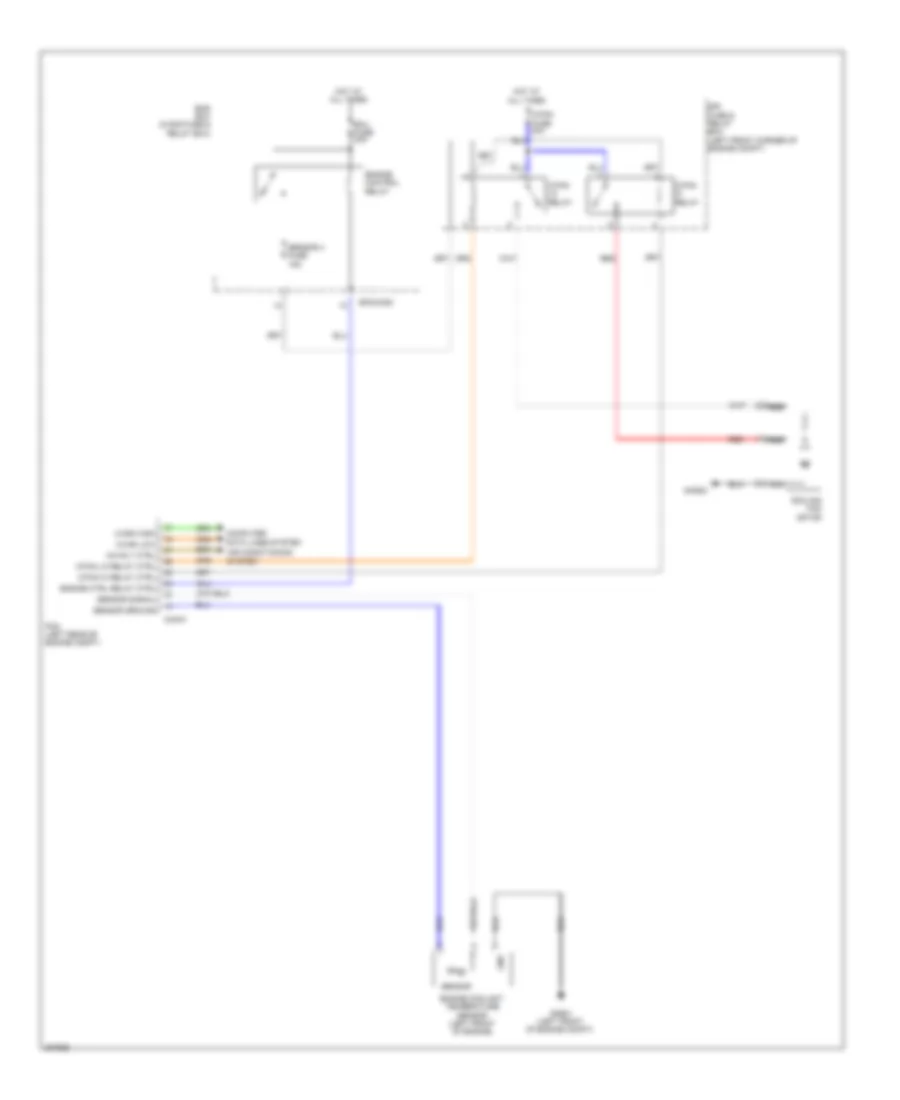 Электросхема системы охлаждения для Hyundai Tucson GLS 2013