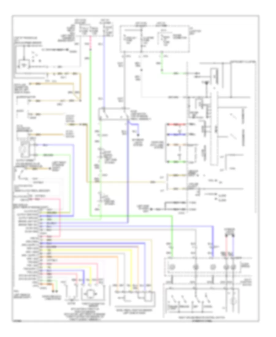 Электросхема системы круизконтроля для Hyundai Tucson Limited 2013