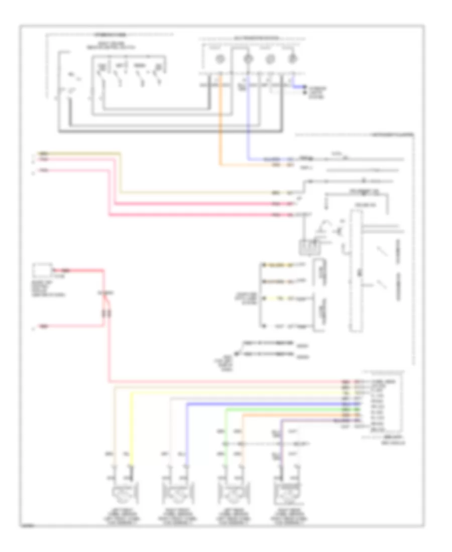 Электросхема системы круизконтроля (2 из 2) для Hyundai Veloster 2013
