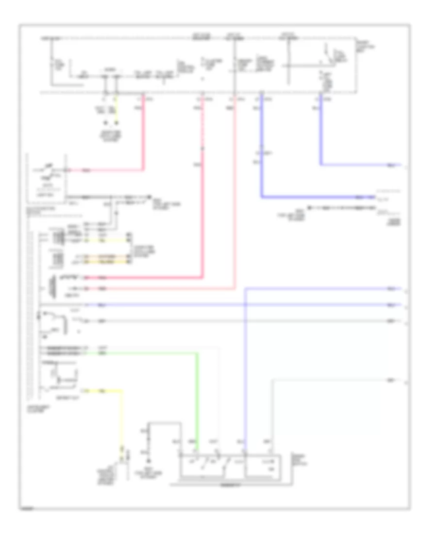 Электросхема подсветки приборов (1 из 2) для Hyundai Veloster 2013