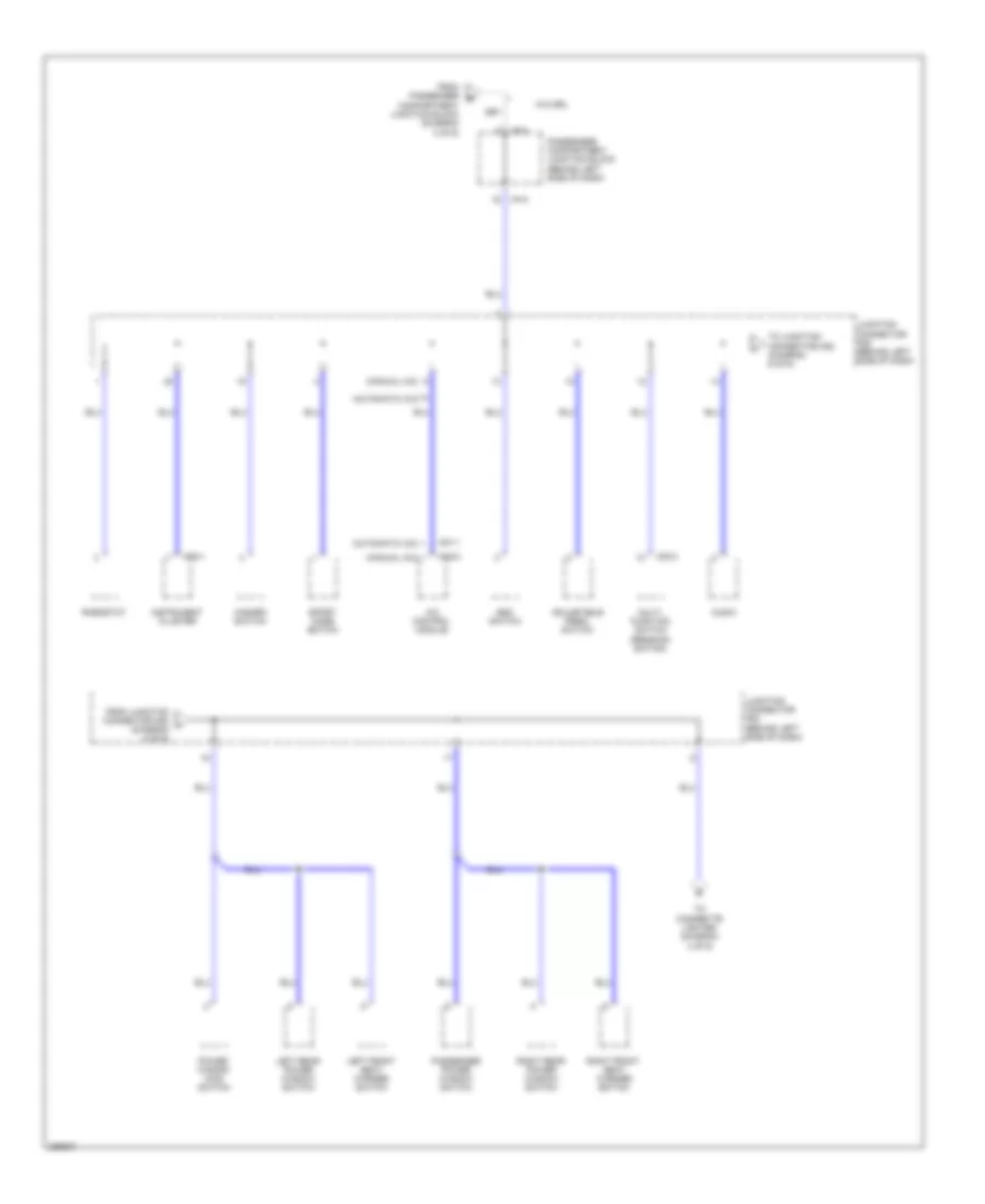 Электросхема блока предохранителей и реле (6 из 6) для Hyundai Sonata GLS 2008