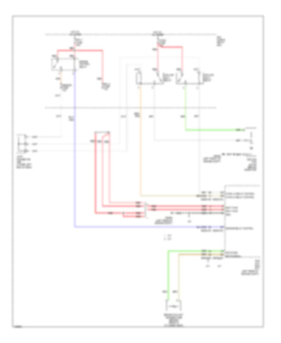 Электросхема системы охлаждения для Hyundai Accent SE 2014