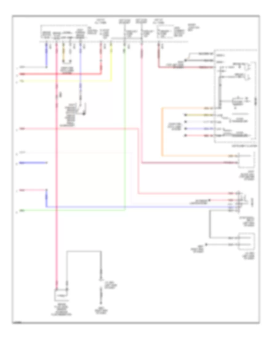 Электросхема антиблокировочной тормозной системы АБС (ABS), без ESC (2 из 2) для Hyundai Azera 2014