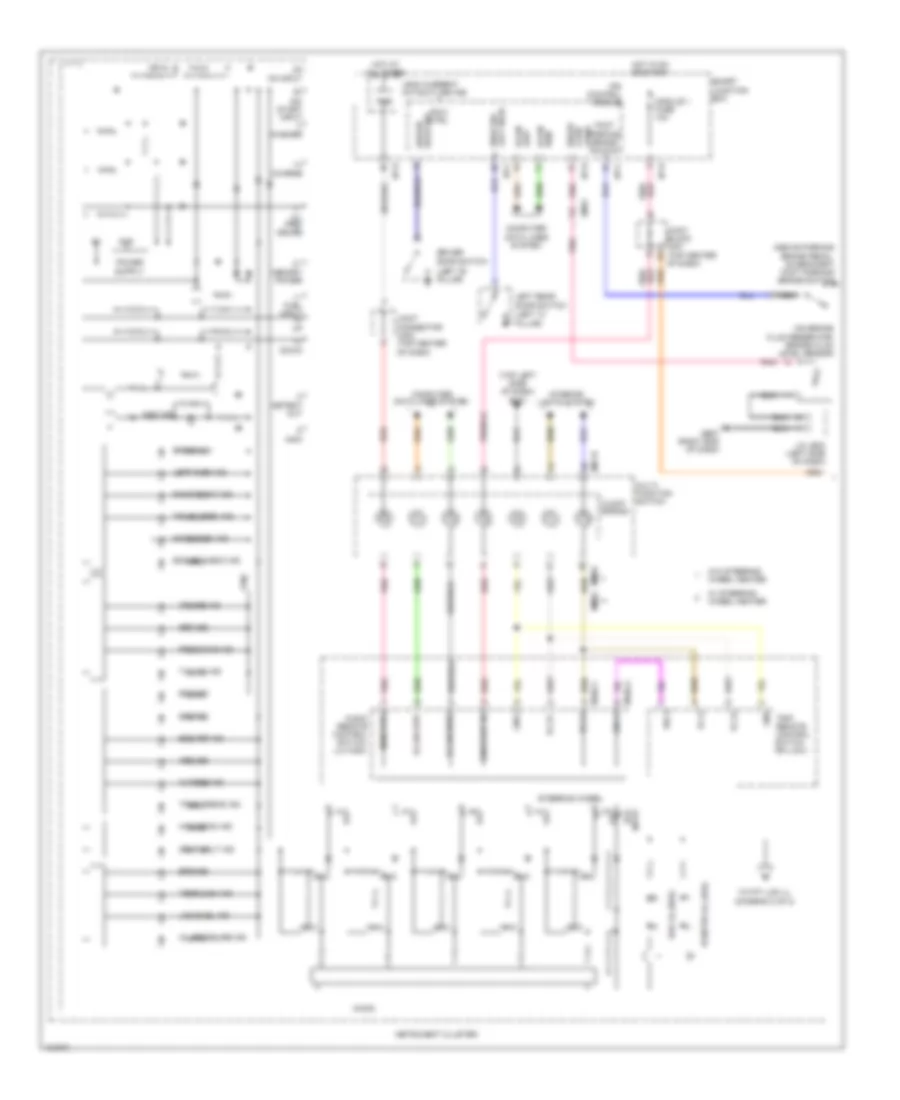 Электросхема панели приборов (1 из 2) для Hyundai Azera 2014