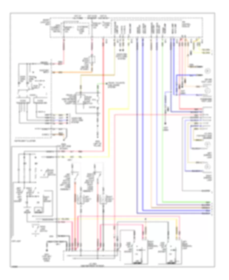 Электросхема подсветки, С Панорамный Люк (1 из 2) для Hyundai Azera 2014