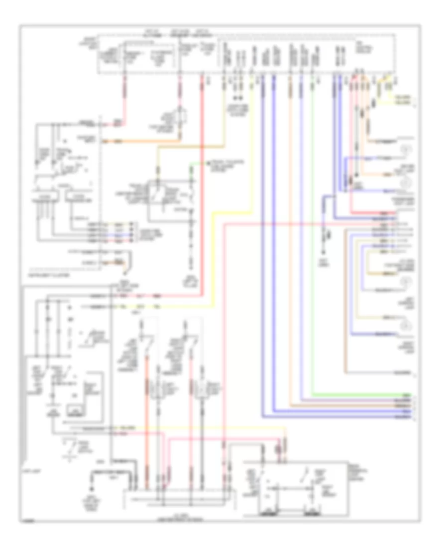 Электросхема подсветки, без Панорамный Люк (1 из 2) для Hyundai Azera 2014