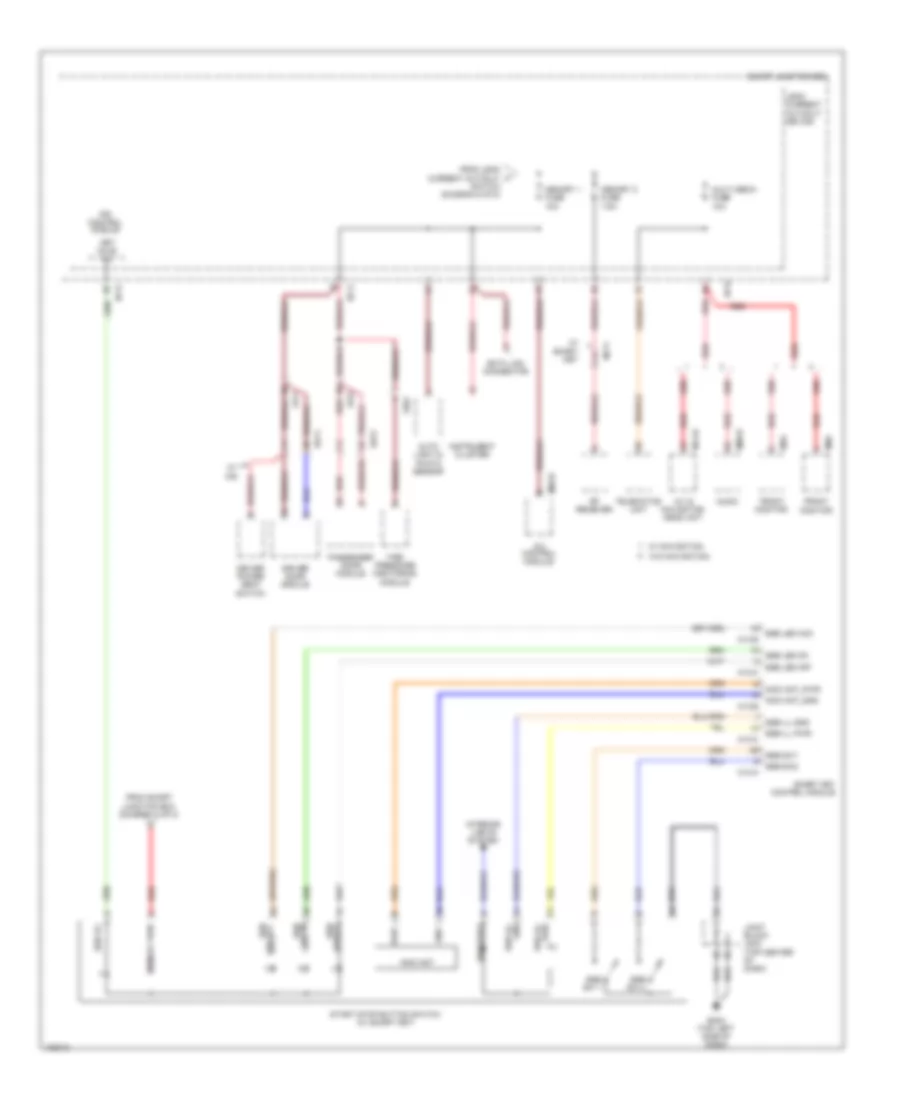 Электросхема блока предохранителей и реле (6 из 8) для Hyundai Azera 2014