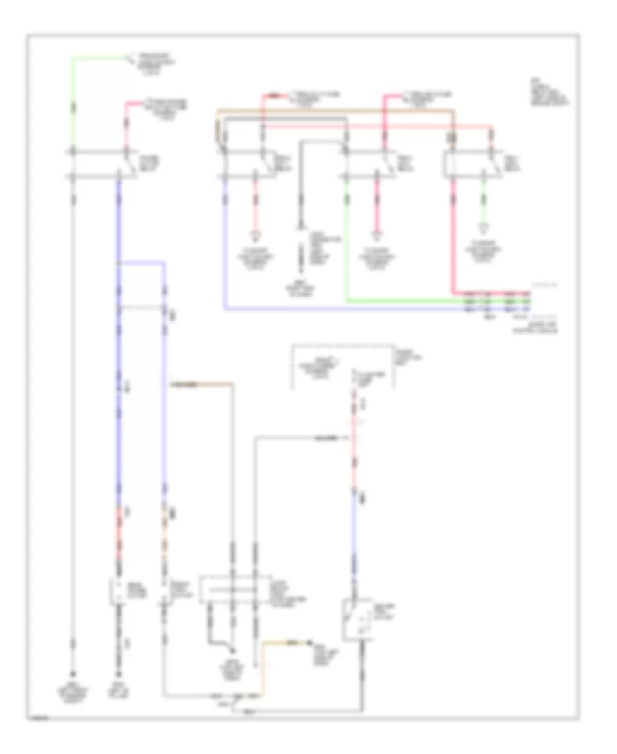 Электросхема блока предохранителей и реле (8 из 8) для Hyundai Azera 2014