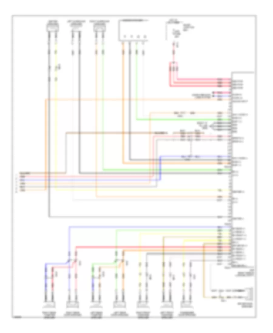 Электросхема магнитолы, С Навигация (4 из 4) для Hyundai Azera 2014