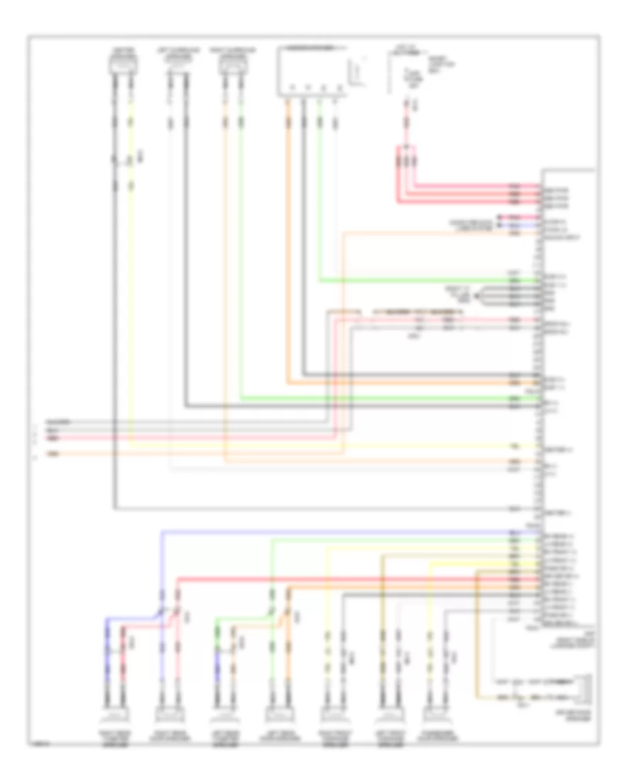 Электросхема магнитолы, без Навигация С Усилитель (4 из 4) для Hyundai Azera 2014