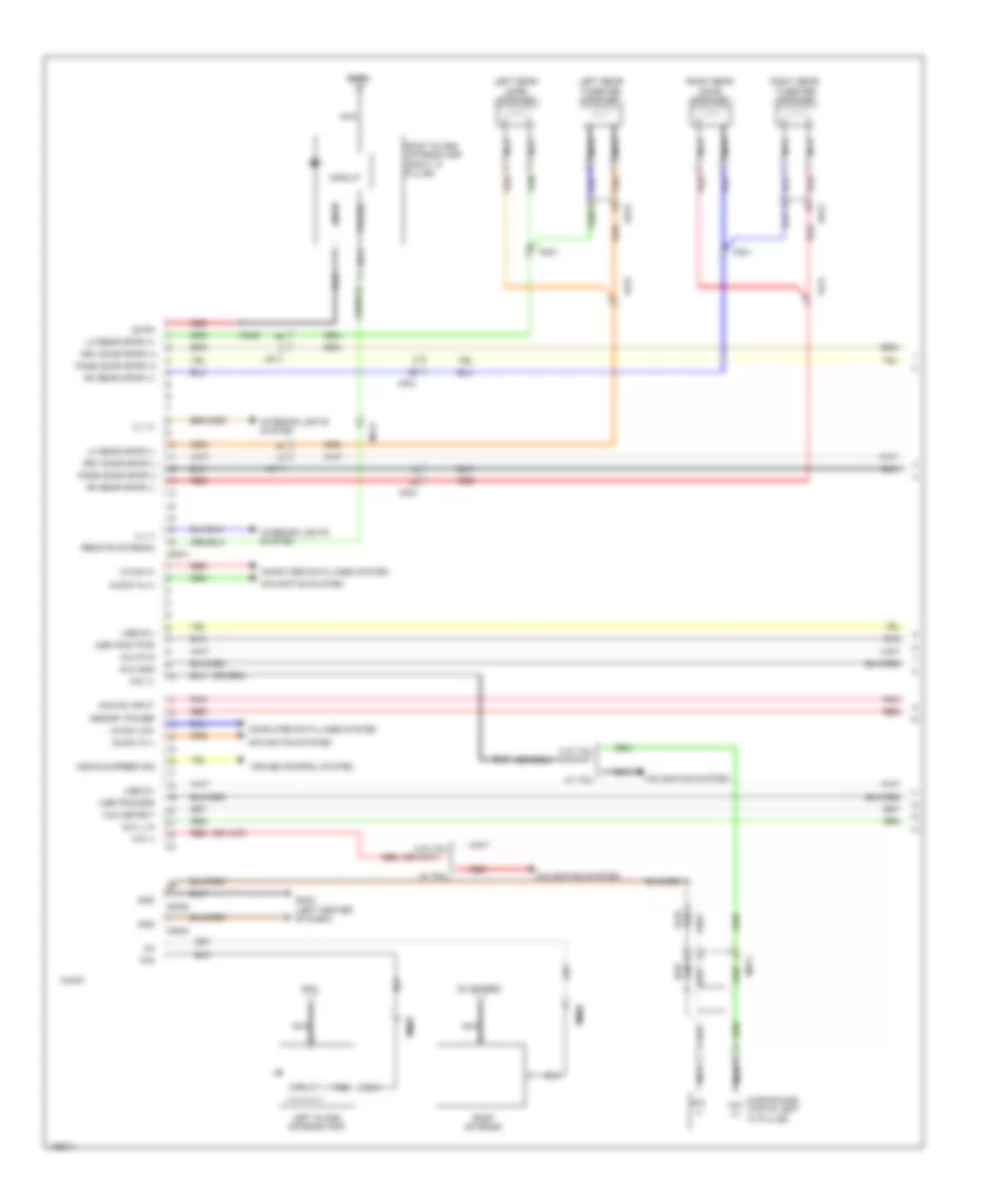 Электросхема магнитолы, без Навигация без Усилитель (1 из 3) для Hyundai Azera 2014