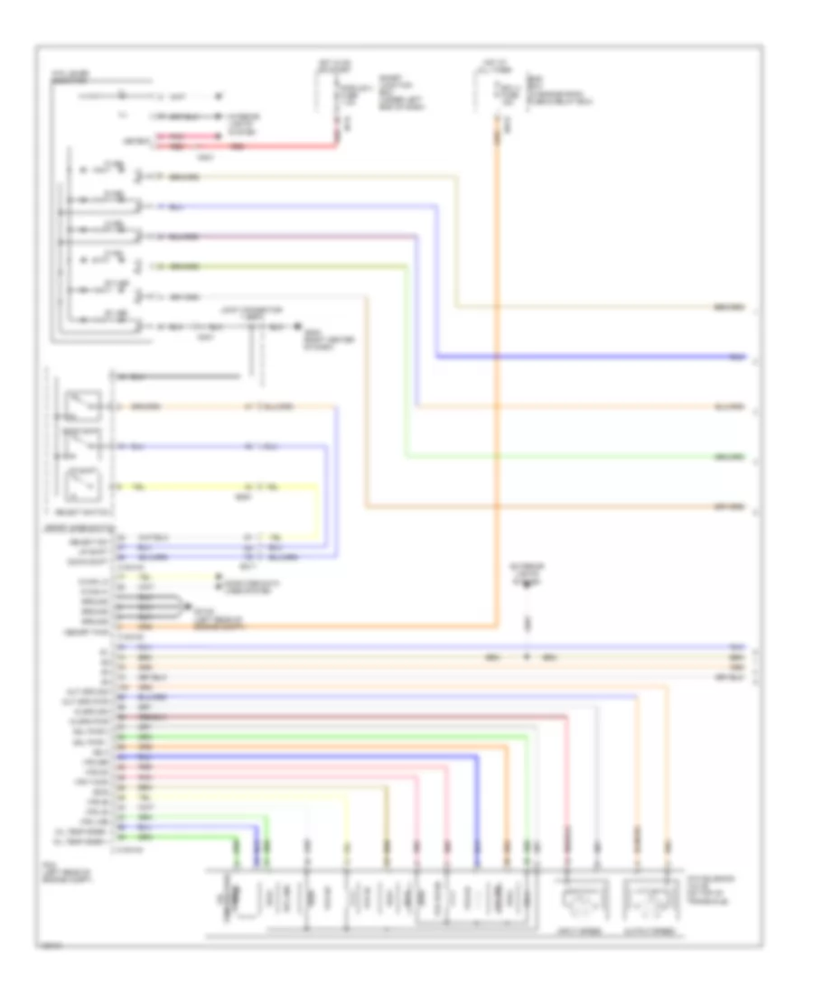 2.0L, Электросхема коробки передач АКПП (1 из 2) для Hyundai Elantra SE 2014