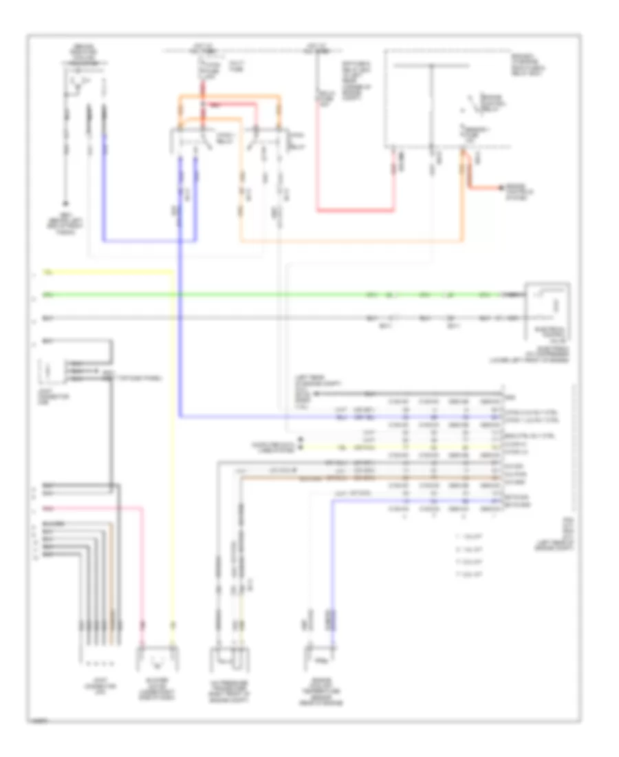 Электросхема кондиционера с ручный управлением (2 из 2) для Hyundai Elantra SE 2014