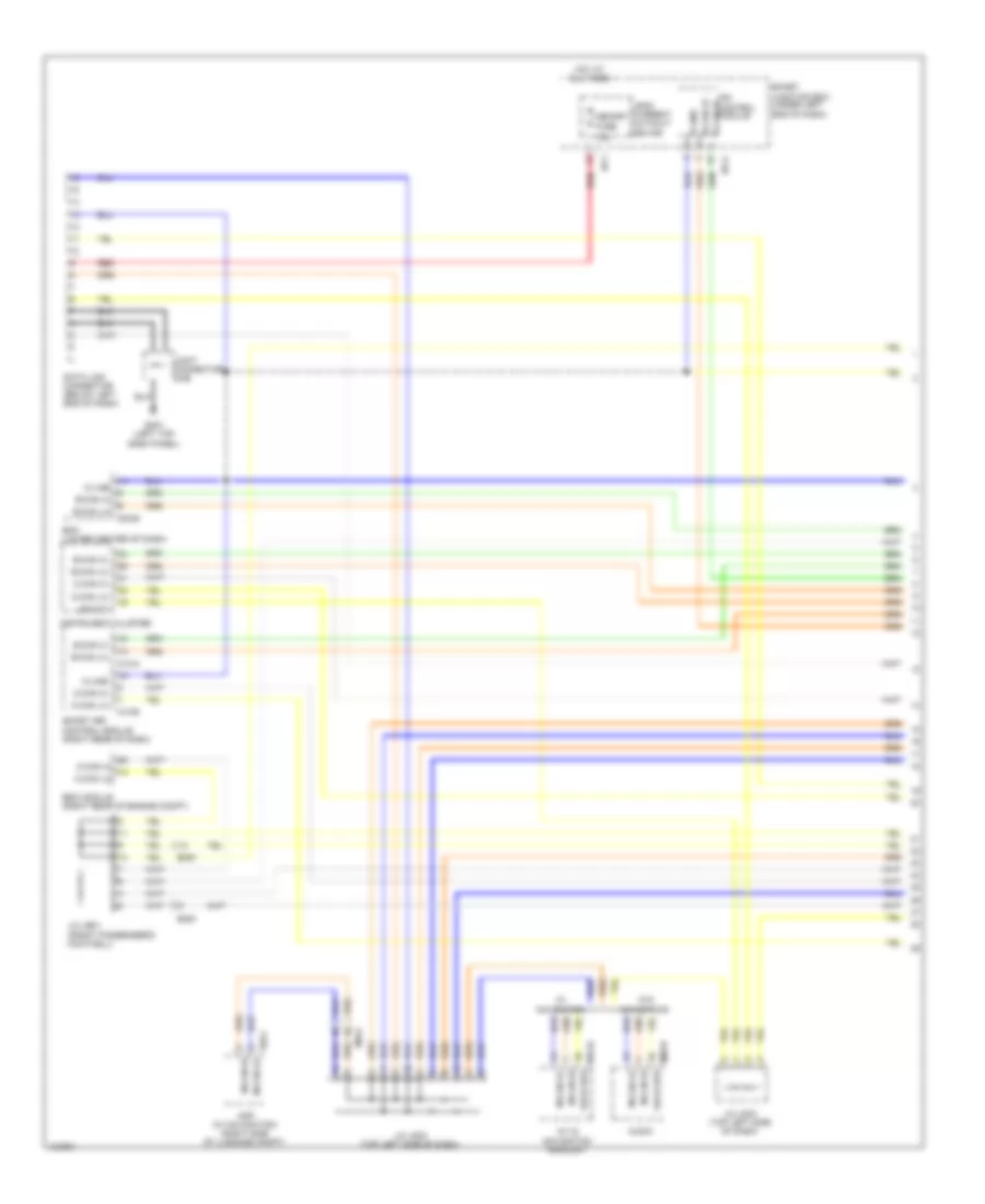Электросхема линии передачи данных CAN (1 из 3) для Hyundai Elantra SE 2014