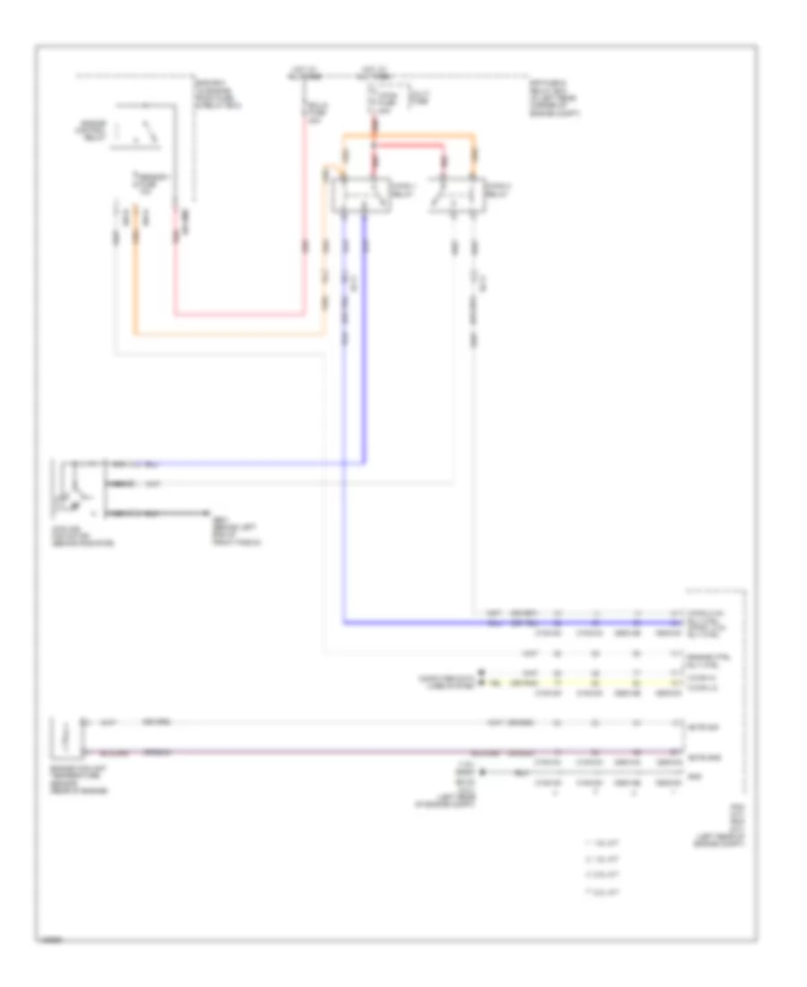 Электросхема системы охлаждения для Hyundai Elantra SE 2014