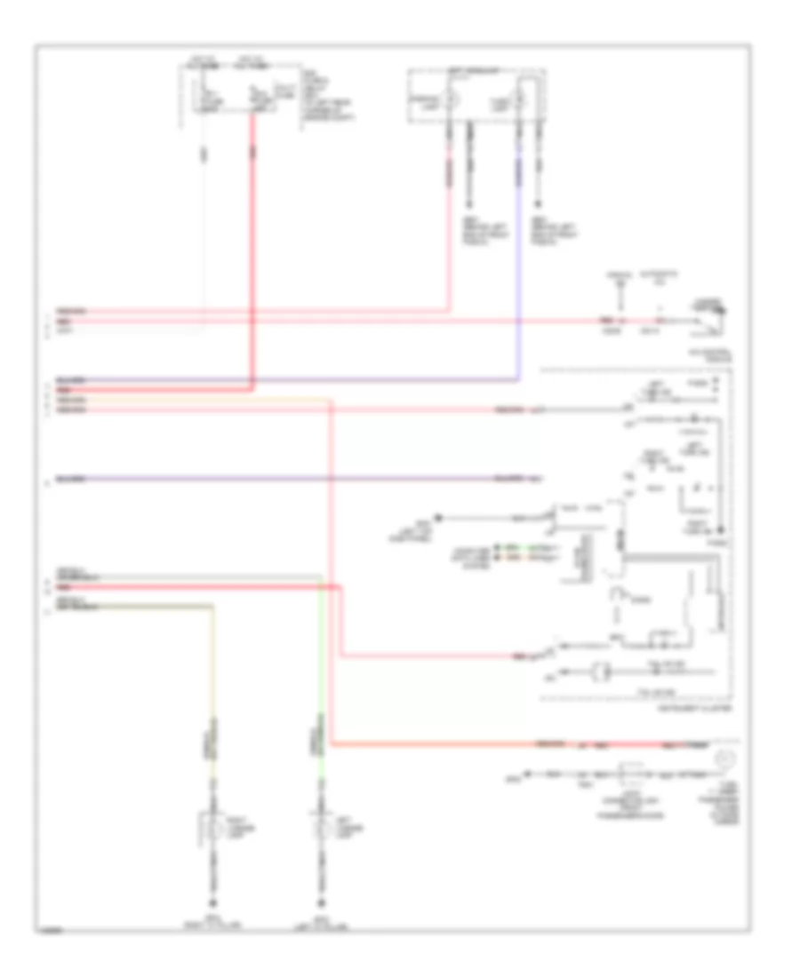 Электросхема внешнего освещения (4 из 4) для Hyundai Elantra SE 2014