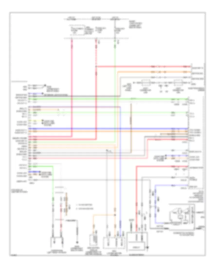 Электросхема системы Telematics для Hyundai Elantra SE 2014