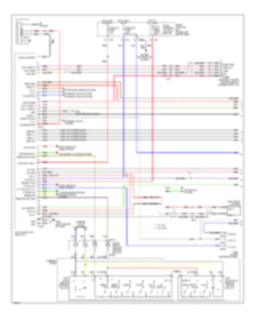 Электросхема магнитолы, С Навигация (1 из 2) для Hyundai Elantra SE 2014