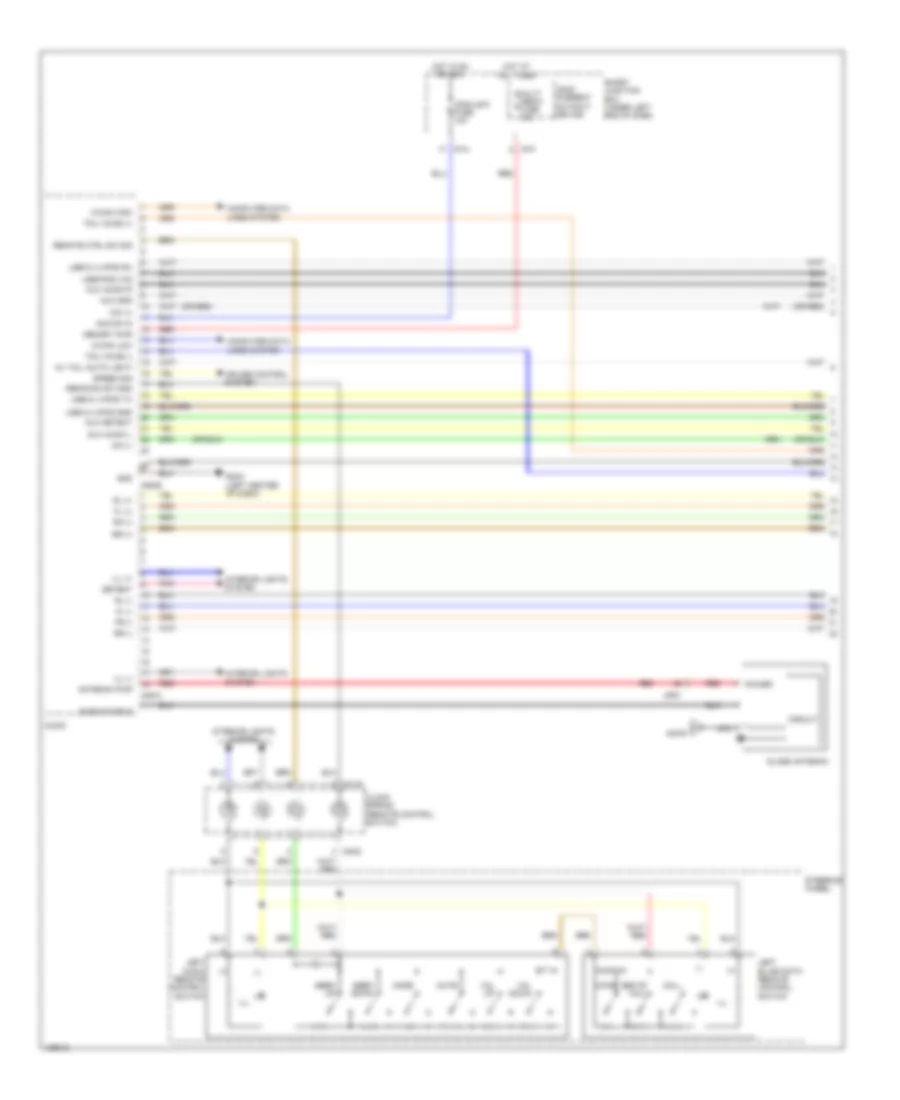 Электросхема магнитолы, без Навигация без Усилитель (1 из 2) для Hyundai Elantra SE 2014