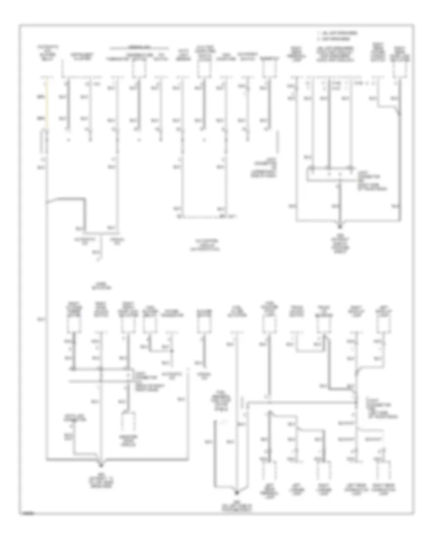 Электросхема подключение массы заземления (2 из 4) для Hyundai XG350 2004