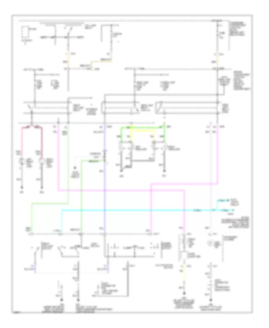 Электросхема фар, без DRL для Hyundai XG350 2004