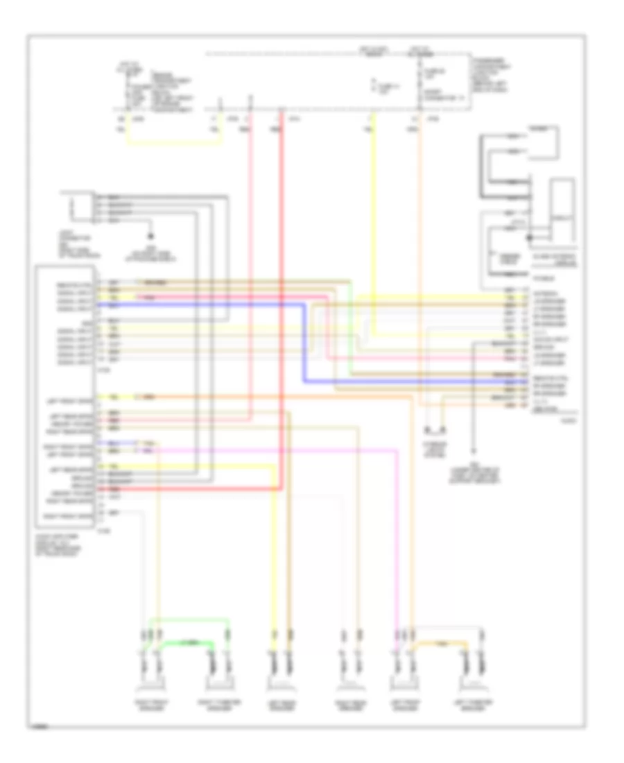Электросхема магнитолы, С Усиленные Спикеры для Hyundai XG350 2004
