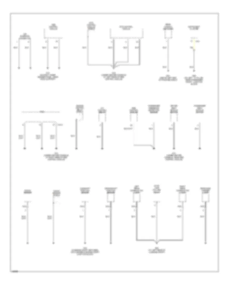 Электросхема подключение массы заземления (4 из 4) для Hyundai XG350 L 2004