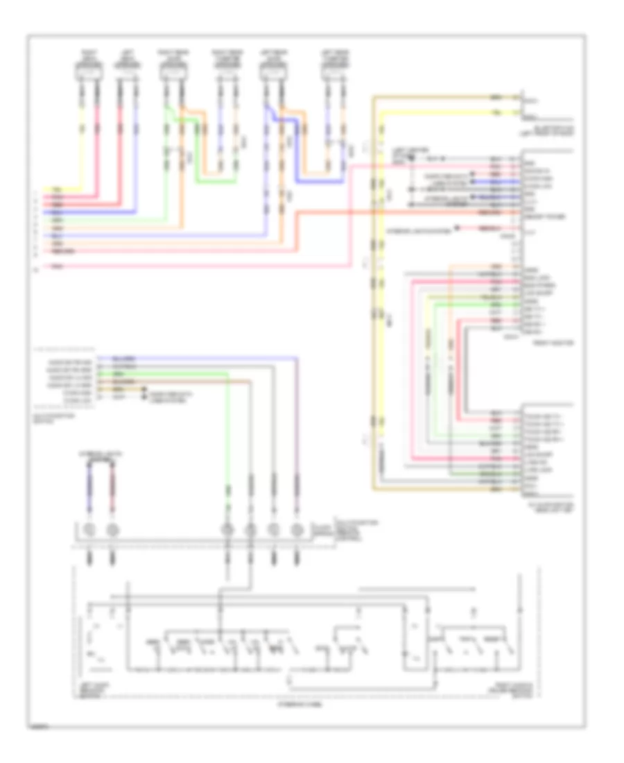 Radio Wiring Diagram, withNavigation & withУсилитель JBL (3 из 3) для Hyundai Genesis 3.8 2014