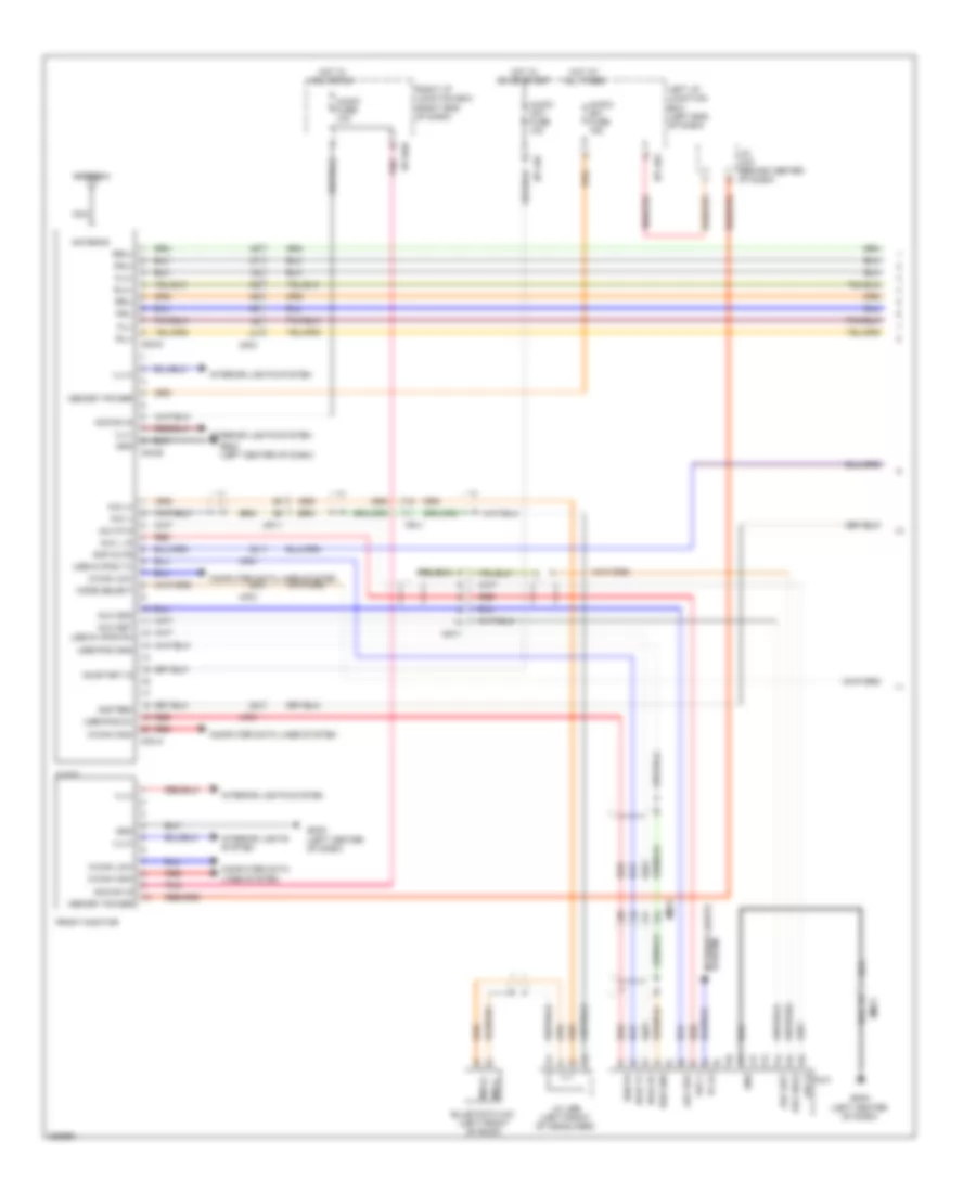 Radio Wiring Diagram, without Navigation & withУсилитель JBL (1 из 3) для Hyundai Genesis 3.8 2014