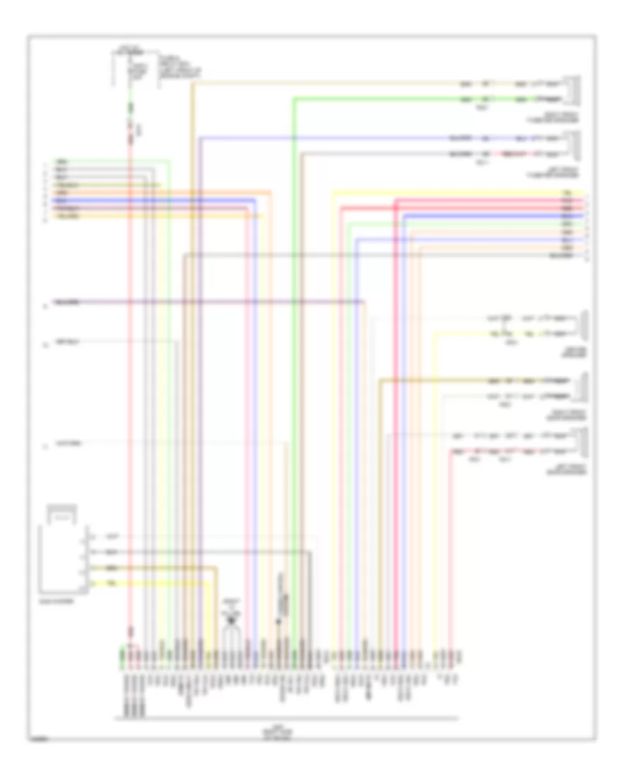 Radio Wiring Diagram, without Navigation & withУсилитель JBL (2 из 3) для Hyundai Genesis 3.8 2014