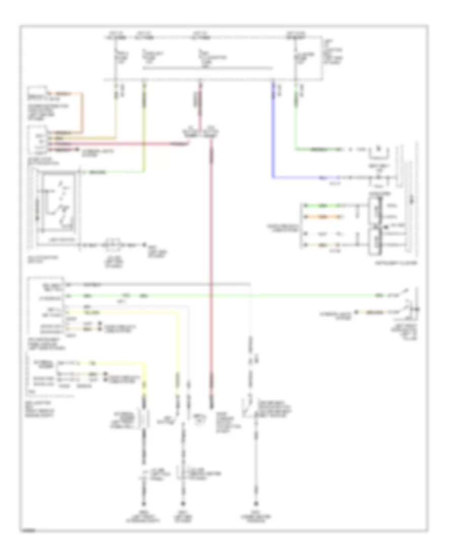 Электросхема сигнала для Hyundai Genesis 5.0 R-Spec 2014
