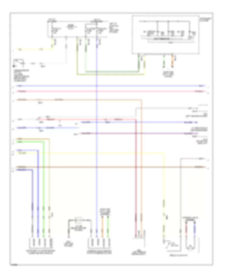 Электросхема антиблокировочной тормозной системы АБС (ABS) (2 из 3) для Hyundai Genesis 5.0 R-Spec 2014